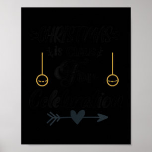 Affiche Costume de famille de Noël avec Citation Graphic H