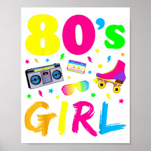Affiche Costume de fête d'anniversaire de fille des années