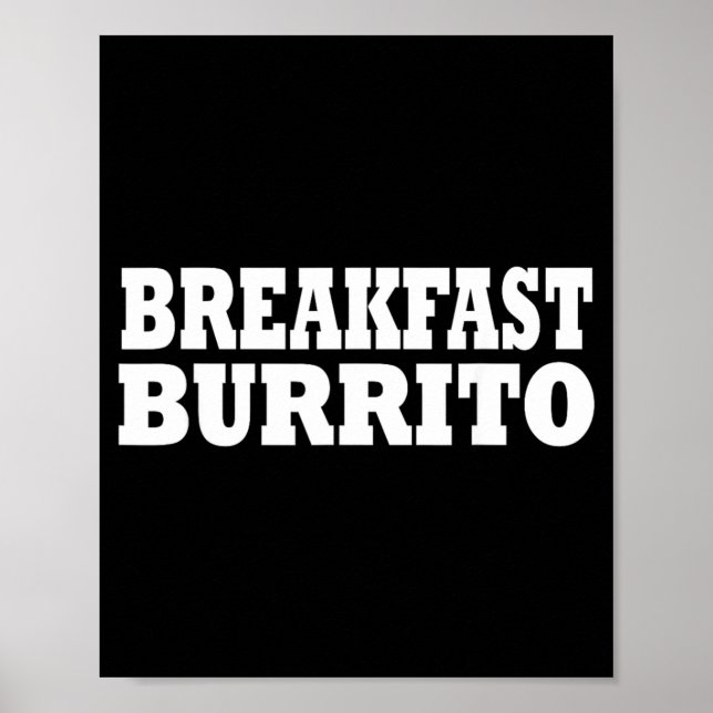 Affiche Costume de fête Halloween Burrito Petit déjeuner (Devant)