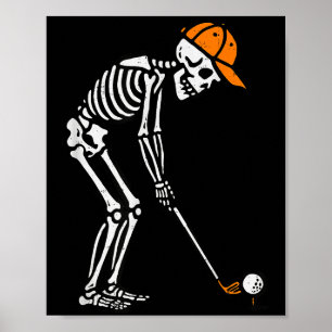 Affiche Costume de golf squelette Halloween golfeur père h