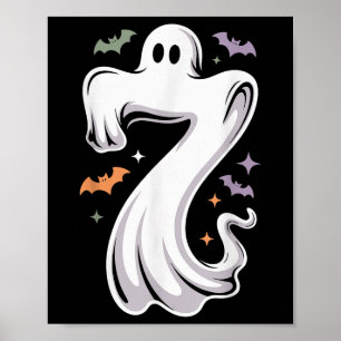 Affiche Costume de Halloween assorti drôle de 7 fantômes m
