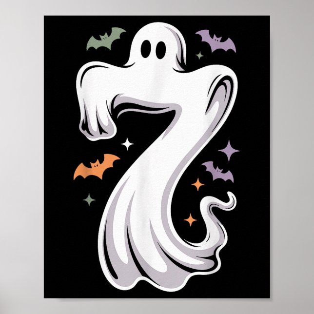 Affiche Costume de Halloween assorti drôle de 7 fantômes m (Devant)