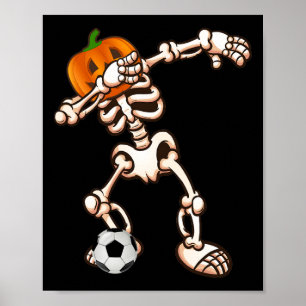 Affiche Costume de Halloween de squelette de citrouille Da