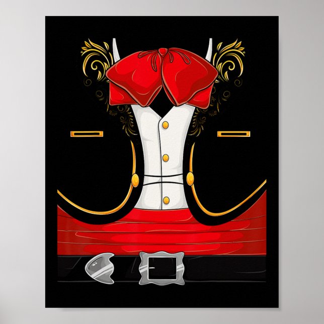 Affiche Costume de Halloween Mariachi Mexicain Charro Cinc (Devant)