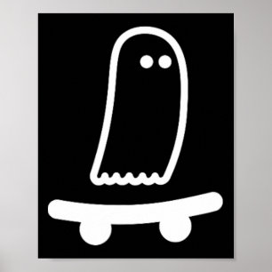 Affiche Costume de Halloween paresseux planche à roulettes