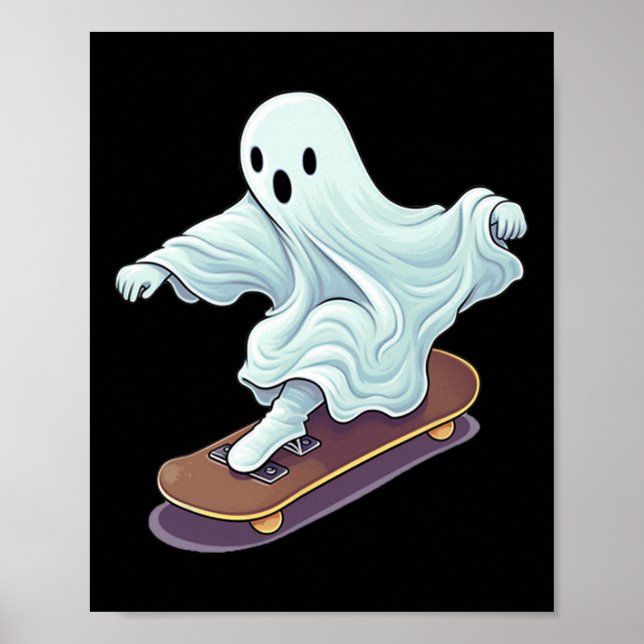 Affiche Costume de Halloween paresseux planche à roulettes (Devant)