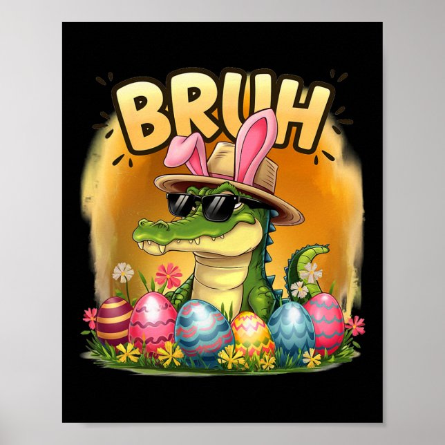 Affiche Costume de jour de Pâques Alligator Bruh pour adol (Devant)