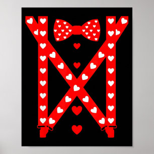 Affiche Costume de la Saint-Valentin noeud papillon suspen