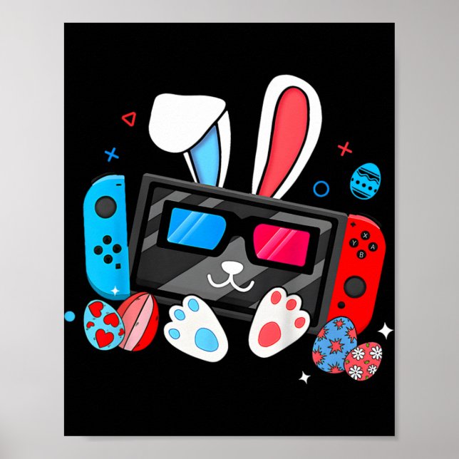 Affiche Costume de lapin d'œufs de jeu vidéo pour garçons  (Devant)