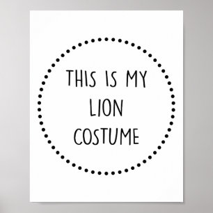 Affiche Costume de lion