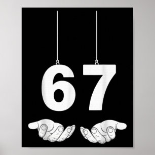 Affiche Costume de mème drôle 67 Six Sept Halloween Gen Z