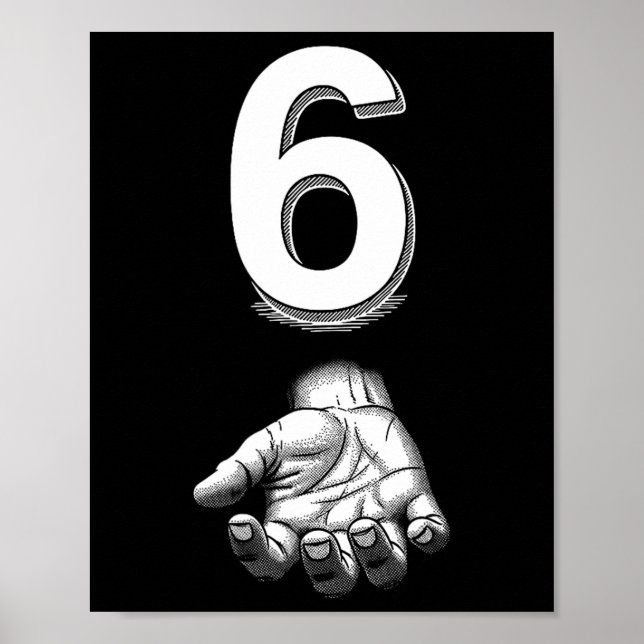 Affiche Costume de mème numéro 6 correspondant drôle 67  (Devant)