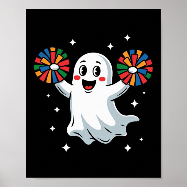 Affiche Costume de meneuse de claque fantôme Boo d'Hallowe (Devant)