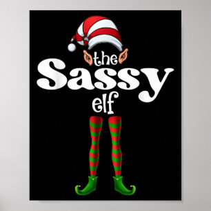 Affiche Costume de Noël de famille assorti Sy Elf Squad de
