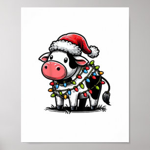 Affiche Costume De Noël De Vache Pour Enfants