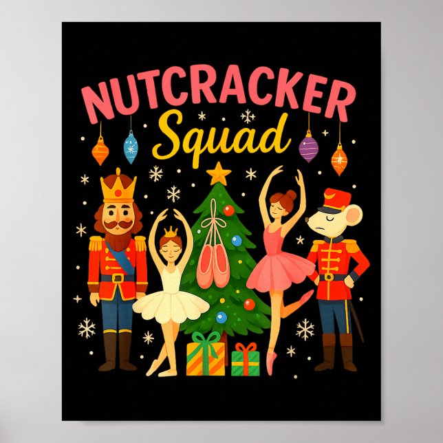Affiche Costume de Noël pour enfants de l'escouade de Cass (Devant)