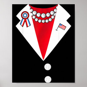 Affiche Costume de pantalon président drôle Halloween