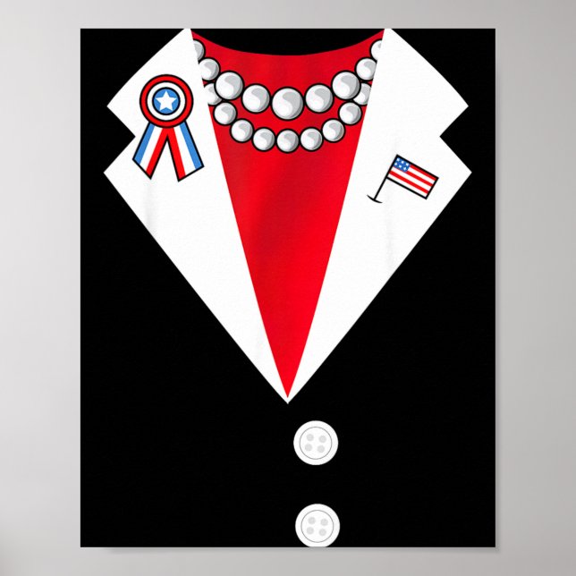 Affiche Costume de pantalon président drôle Halloween (Devant)