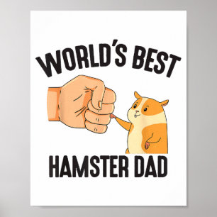 Affiche Costume de papa hamster du monde pour les amoureux