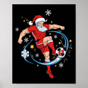 Affiche Costume de Père Noël lunettes de soleil Six Sept J