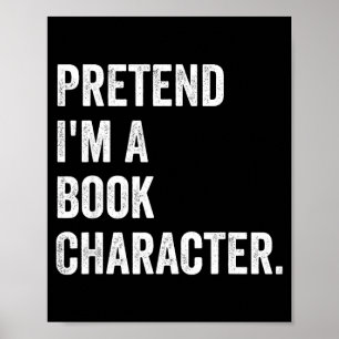 Affiche Costume de personnage de livre prétendez que je su