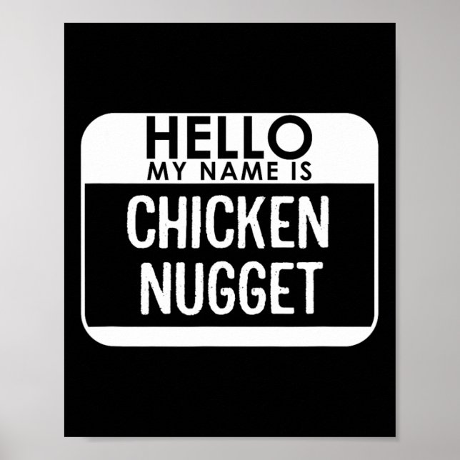 Affiche Costume de poulet Nugget amusant Dernière minute f (Devant)