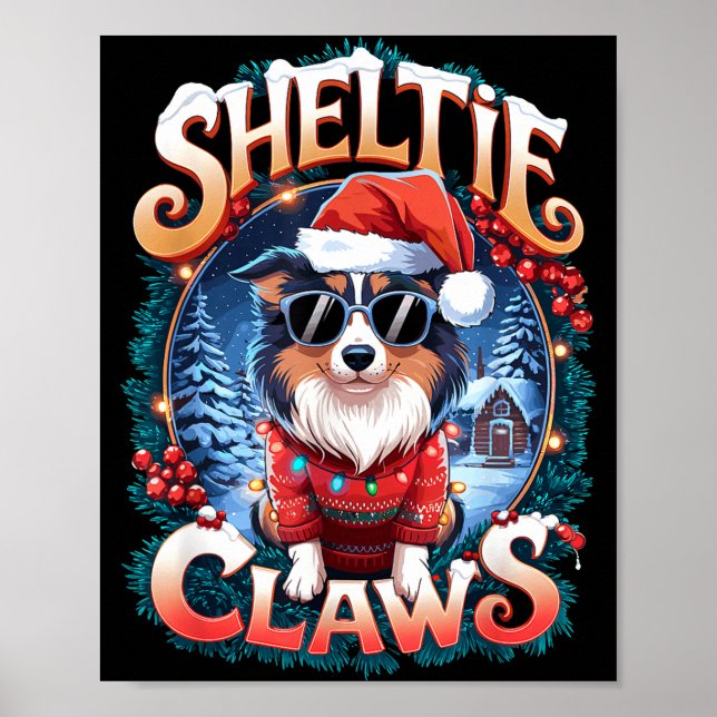 Affiche Costume de propriétaire de Shetland Sheepdog Shelt (Devant)