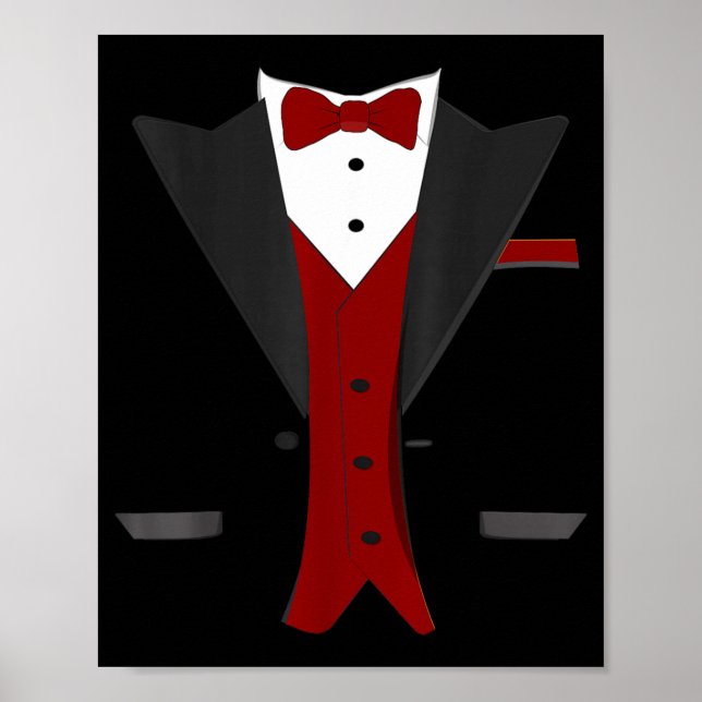 Affiche Costume de smoking d'Halloween - Mariage en tenue  (Devant)