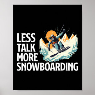 Affiche Costume de snowboard Ventilateur de neige Snowboar