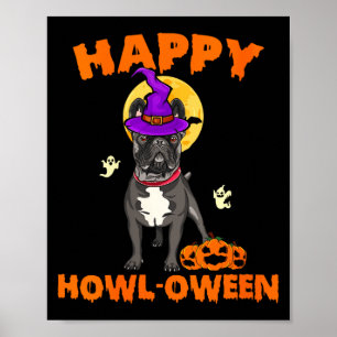 Affiche Costume de sorcière pour chien bouledogue français