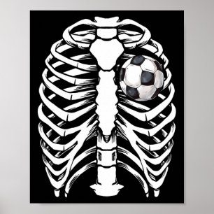 Affiche Costume de squelette à rayons X de football pour h