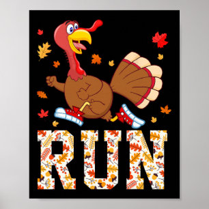 Affiche Costume de Turkey Run pour la course de Thanksgivi