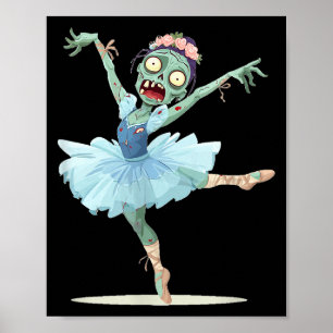Affiche Costume de zombie ballerine jolie