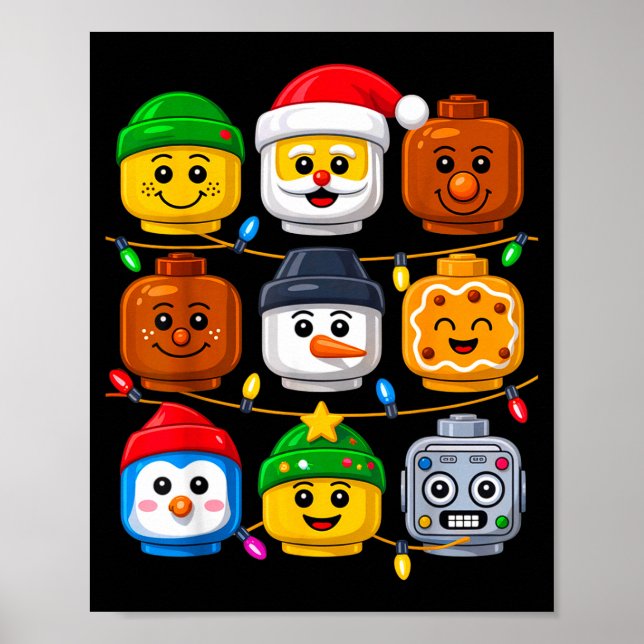 Affiche Costume d'équipe de construction de Noël Maître Co (Devant)