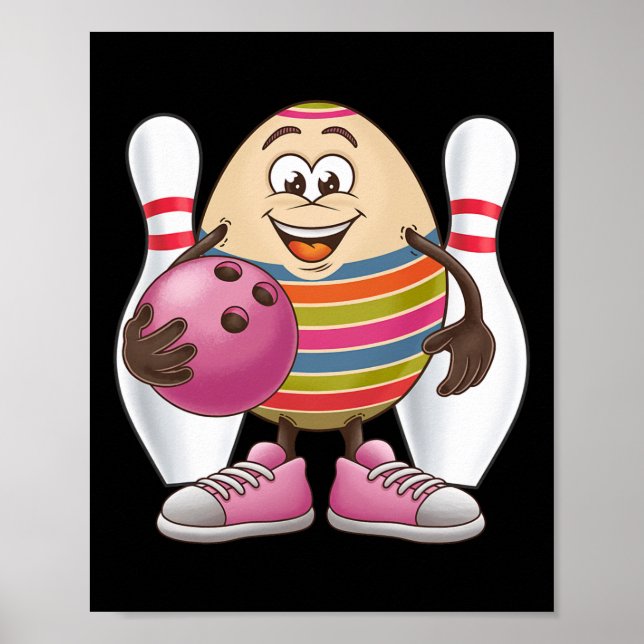 Affiche Costume d'équipe de joueur de bowling de Pâques co (Devant)