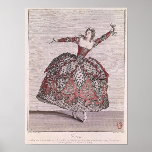 Affiche Costume design a Fury in 'Hippolyte et Aricie' (Devant)