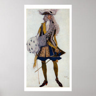 Affiche Costume design for the King, in the Garden, from S