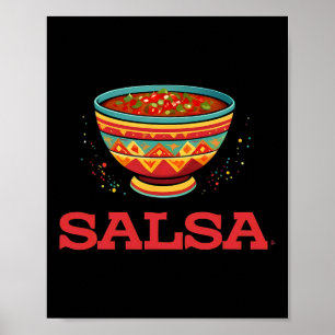 Affiche Costume D'Halloween À Couple De Salsa Et De Chips