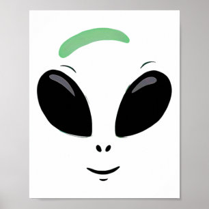 Affiche Costume d'Halloween Alien vert