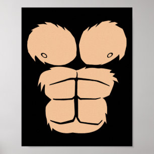 Affiche Costume d'Halloween Amusant Singe Gorille Costume 