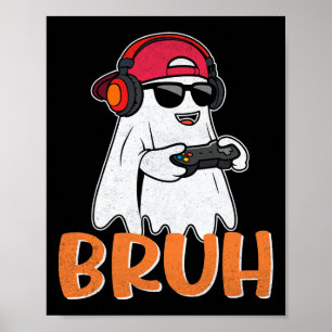 Affiche Costume d'Halloween Bruh Spooky Boo pour hommes Ga