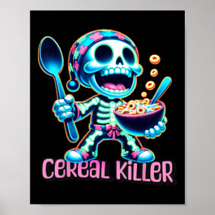 Affiche Costume d'Halloween Cereal Killer Funny Breakfast 