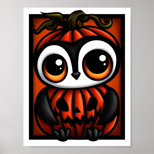 Affiche Costume d'Halloween de citrouille Jack-o'-Lantern  (Devant)
