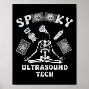 Affiche Costume d'Halloween de squelette de technicien en