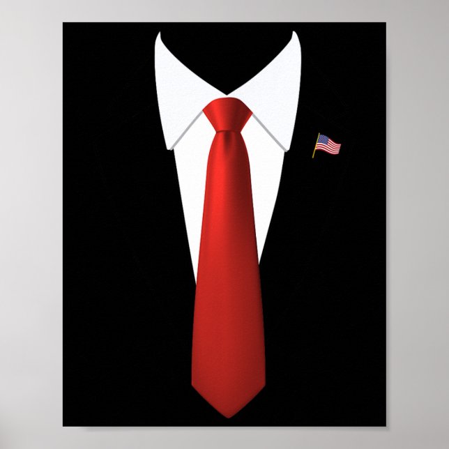 Affiche Costume d'Halloween décontracté de Président Trump (Devant)