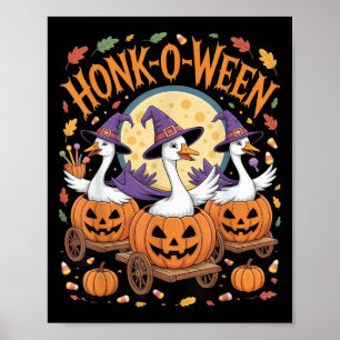 Affiche Costume d'Halloween d'oies amusantes pour partie