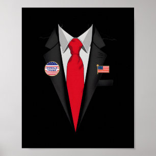 Affiche Costume d'Halloween Donald Trump costume avec crav