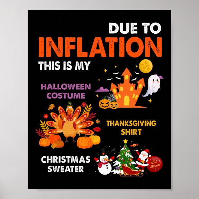Affiche Costume d'Halloween drôle Thanksgiving Laide Chris (Devant)