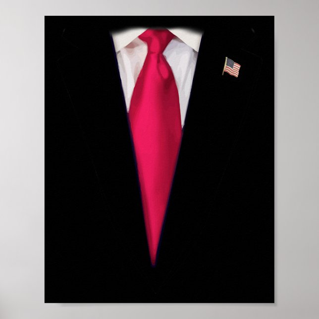 Affiche Costume d'Halloween facile pour Trump (Devant)