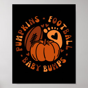 Affiche Costume d'Halloween Football Citrouille bébé Hallo